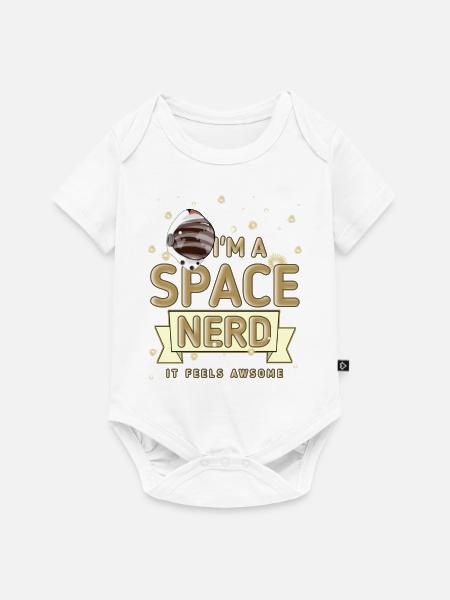 Weltraum - Nerd - Baby Premium Kurzarmbody - Weiß