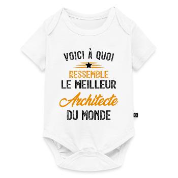 Voici à quoi ressemble le meilleur Architecte - Body à manches courtes Premium Bébé - blanc - Devant