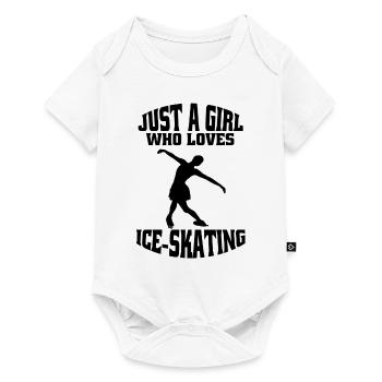 Patinage artistique Patinage sur glace Patinage artistique - Body à manches courtes Premium Bébé - blanc - Devant