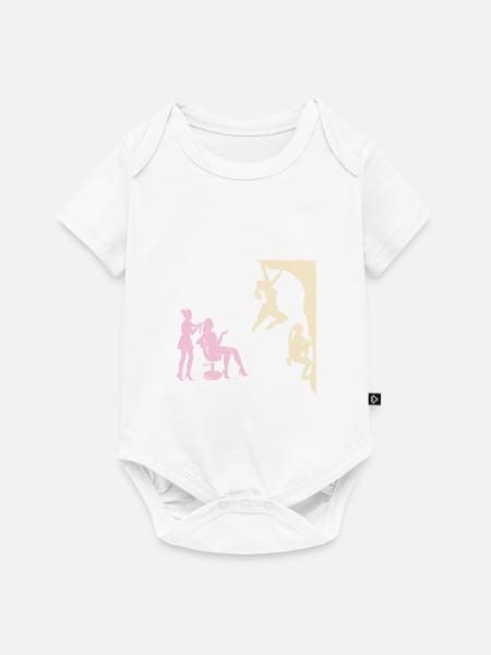 Klettern Bouldern - Baby Premium Kurzarmbody - Weiß