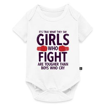 Boxsport Boxing - Baby Premium Kurzarmbody - Weiß - Vorne