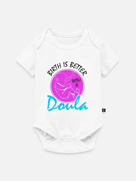 Besser Mit Einer - Baby Premium Kurzarmbody - Weiß