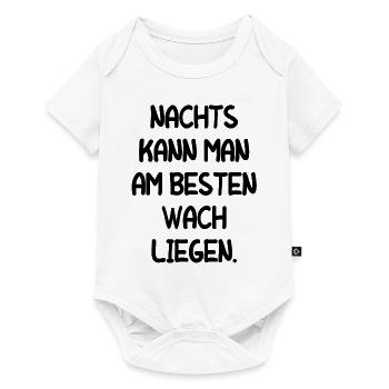 Müde Schlaflos Wach Bleiben Mitarbeiter Geschenk - Baby Premium Kurzarmbody - Weiß - Vorne