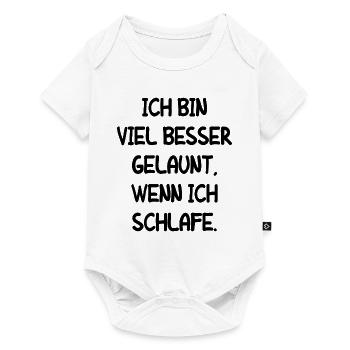 Müde Faul Job Schlafen Fertig Mitarbeiter Geschenk - Baby Premium Kurzarmbody - Weiß - Vorne