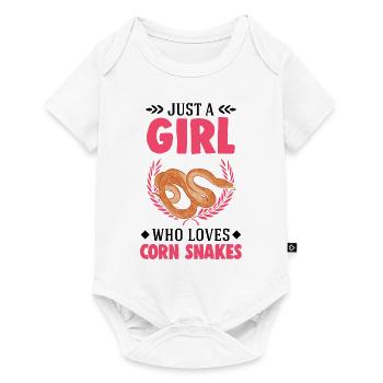 Corn Snake Girl Corn Snake - Body à manches courtes Premium Bébé - blanc - Devant