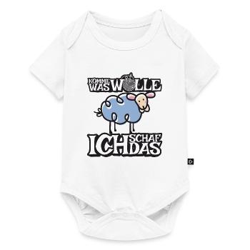 Komme was Wolle ich Schaf das - Baby Premium Kurzarmbody - Weiß - Vorne