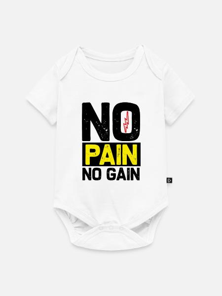 Ohne Fleiß kein Preis - Baby Premium Kurzarmbody - Weiß