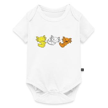 Maverique Flag Pride LGBTQ Axolotl - Body à manches courtes Premium Bébé - blanc - Devant