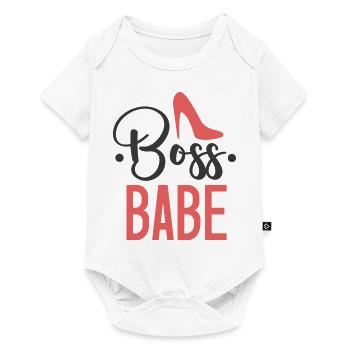 Boss babe - Body à manches courtes Premium Bébé - blanc - Devant
