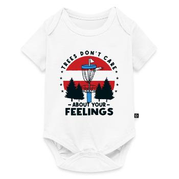 Trees Disc Golf Spieler - Baby Premium Kurzarmbody - Weiß - Vorne