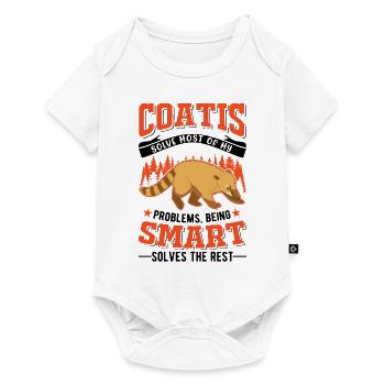 Coati Cadeau Coati Proboscis - Body à manches courtes Premium Bébé - blanc - Devant