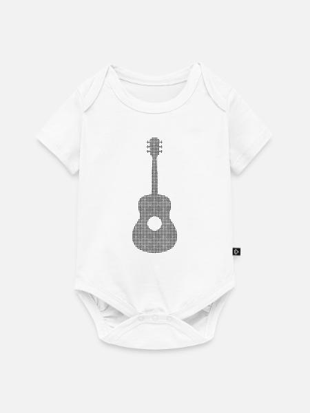 Gitarre - Baby Premium Kurzarmbody - Weiß