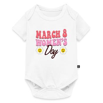 Bonne Journée de la femme - Journée internationale de la femme - Body à manches courtes Premium Bébé - blanc - Devant