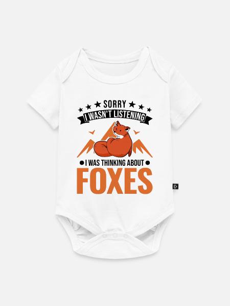 Fuchs Geschenk Rotfuchs - Baby Premium Kurzarmbody - Weiß