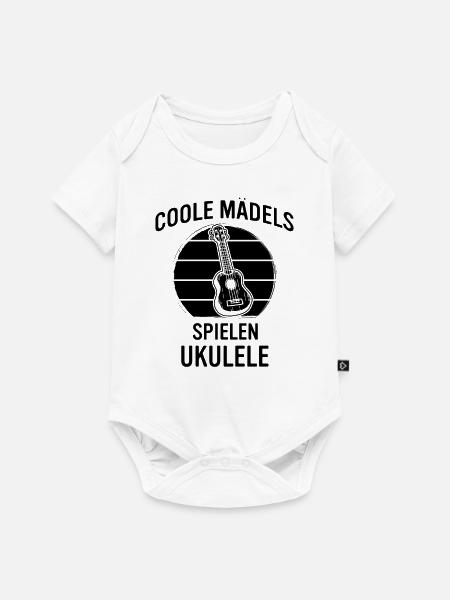 Ukulele Ukulele-Spieler Ukulelist - Baby Premium Kurzarmbody - Weiß