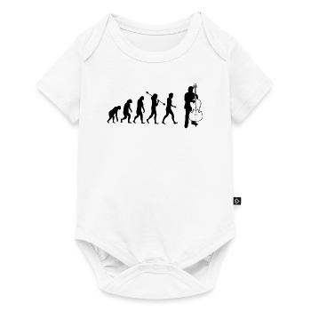 Double bass Double bass player Double bass player - Baby Premium short-sleeve bodysuit - white - Front