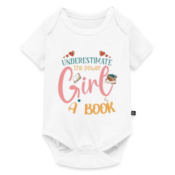Book Reader Reading Literature Bookworm Gift Idea - Baby Premium short-sleeve bodysuit - white - Front