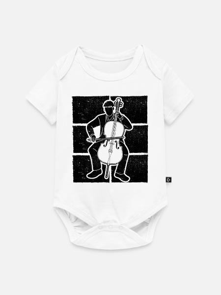 Cello Cellospieler Cellist - Baby Premium Kurzarmbody - Weiß