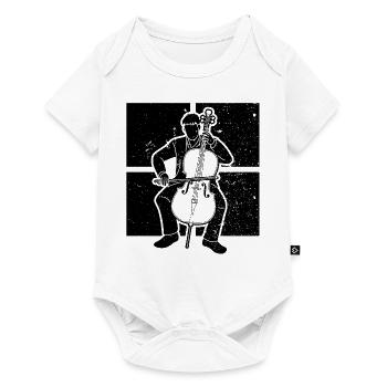 Cello Cellospieler Cellist - Baby Premium Kurzarmbody - Weiß - Vorne