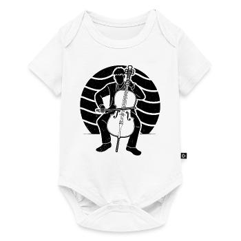 Cello Cellospieler Cellist - Baby Premium Kurzarmbody - Weiß - Vorne