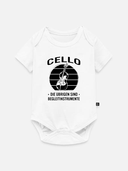 Cello Cellospieler Cellist - Baby Premium Kurzarmbody - Weiß