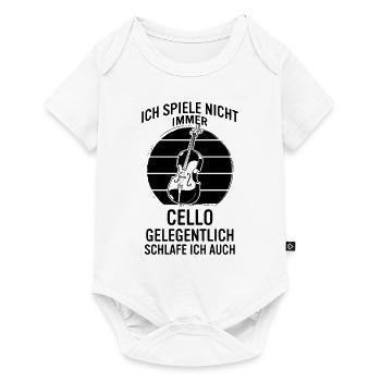 Cello Cellospieler Cellist - Baby Premium Kurzarmbody - Weiß - Vorne