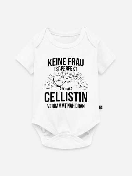Cello Cellospieler Cellist - Baby Premium Kurzarmbody - Weiß
