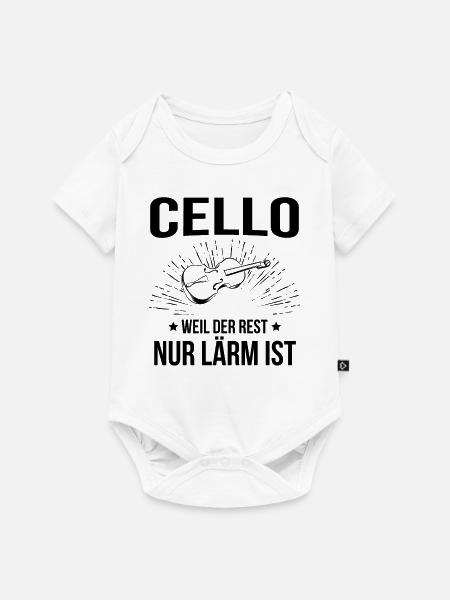 Cello Cellospieler Cellist - Baby Premium Kurzarmbody - Weiß