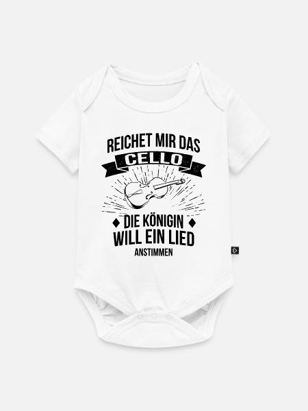 Cello Cellospieler Cellist - Baby Premium Kurzarmbody - Weiß