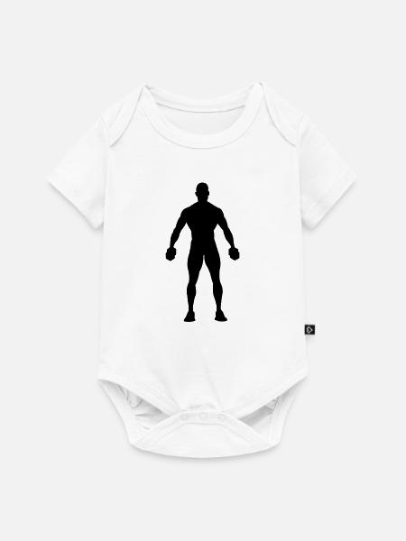 Fitness - Baby Premium Kurzarmbody - Weiß