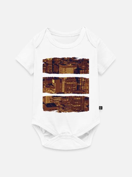 Stadtleben - Baby Premium Kurzarmbody - Weiß