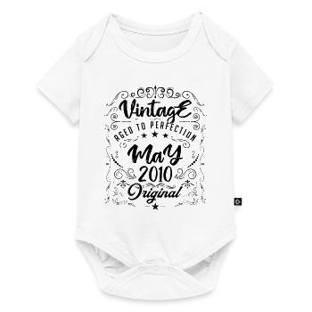 Vintage born in May 2010. Birthday May 2010. - Baby Premium short-sleeve bodysuit - white - Front