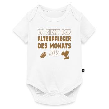 Altenpfleger Altenpflege Pfleger Vater Pflege - Baby Premium Kurzarmbody - Weiß - Vorne