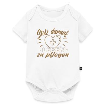 Altenpfleger Altenpflege Pfleger Vater Pflege - Baby Premium Kurzarmbody - Weiß - Vorne