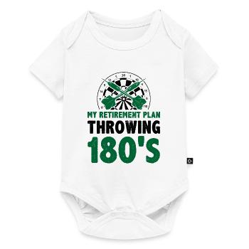 My Retirement Plan Scoring Dart Player Darting Tri - Baby Premium short-sleeve bodysuit - white - Front