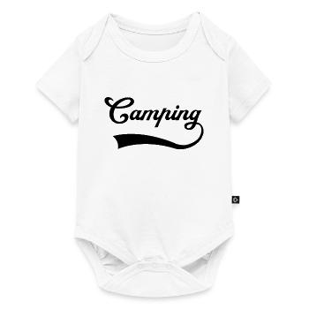 Camping lettering - Baby Premium short-sleeve bodysuit - white - Front