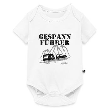Wohnwagen Gespann Fahrer Führer - Baby Premium Kurzarmbody - Weiß - Vorne