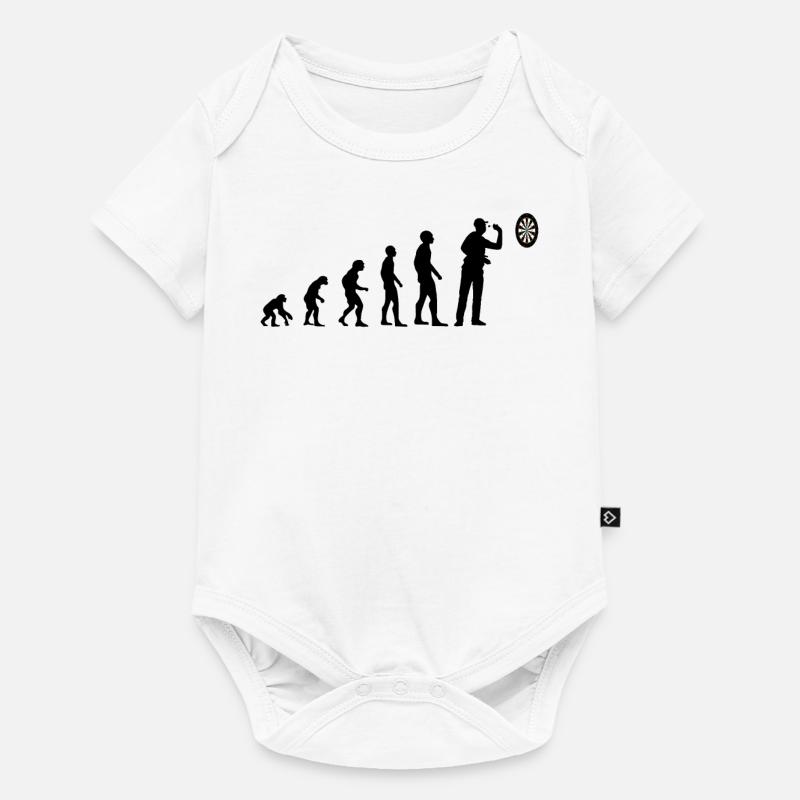 Darts Darts Player Evolution Darts Game Gift - Baby Premium short-sleeve bodysuit - white