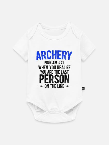 Bogenschießen Archery - Baby Premium Kurzarmbody - Weiß