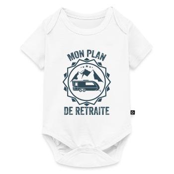 Camping Car Meilleur Plan De Retraite | Retraité - Body à manches courtes Premium Bébé - blanc - Devant
