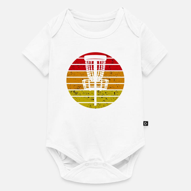 Disc Golf Discgolf Ultimate Discgolf Spieler Disc - Baby Premium Kurzarmbody - Weiß