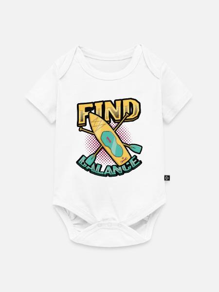 Balance Finden - Baby Premium Kurzarmbody - Weiß