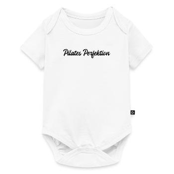 Pilates - Pilates Perfektion - Baby Premium Kurzarmbody - Weiß - Vorne