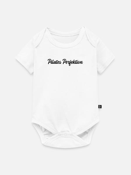 Pilates - Pilates Perfektion - Baby Premium Kurzarmbody - Weiß