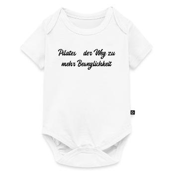 Pilates - Pilates - der Weg zu mehr Beweglichkeit - Baby Premium Kurzarmbody - Weiß - Vorne