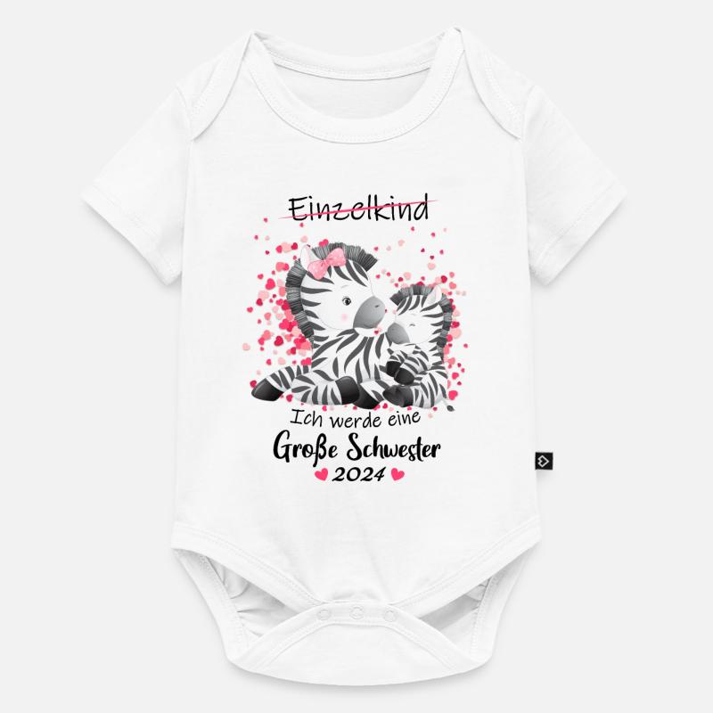 Ich Werde Eine Große Schwester 2024 - Baby Premium Kurzarmbody - Weiß