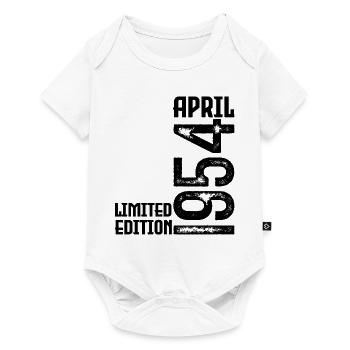 Gift April 1954. Birthday April 1954. April. - Baby Premium short-sleeve bodysuit - white - Front