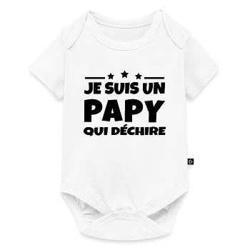 Je suis un papy qui déchire - Body à manches courtes Premium Bébé - blanc - Devant