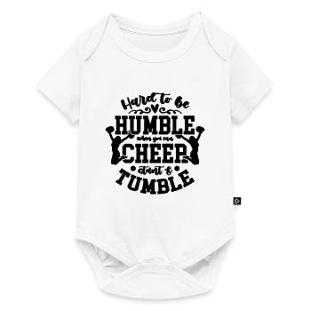 Difficile d’être humble quand vous êtes pom-pom girls de gymnastique - Body à manches courtes Premium Bébé - blanc - Devant