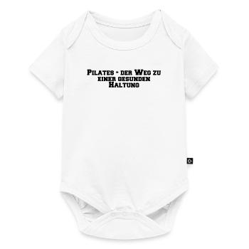 Pilates - Pilates - der Weg zu einer gesunden - Baby Premium Kurzarmbody - Weiß - Vorne